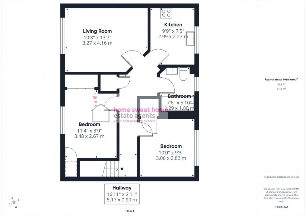 Floorplan for Holm Dell Place, Inverness, IV2