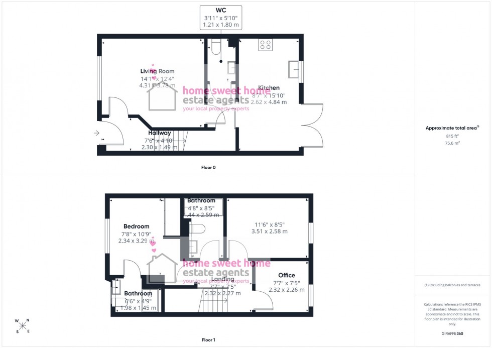 Floorplan for Great Glen Gardens, Inverness, IV3