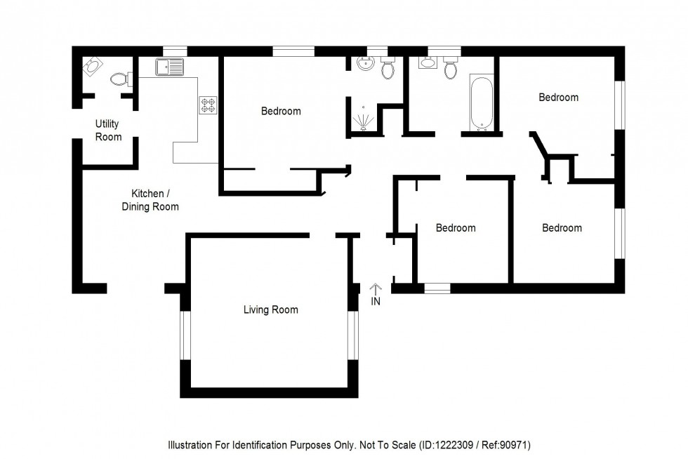 Floorplan for Towerhill Drive, Cradlehall, IV2