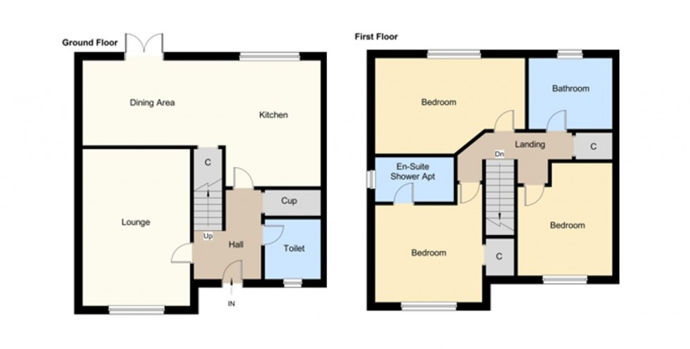 Floorplan for Laid Crescent, Glenrothes, KY7