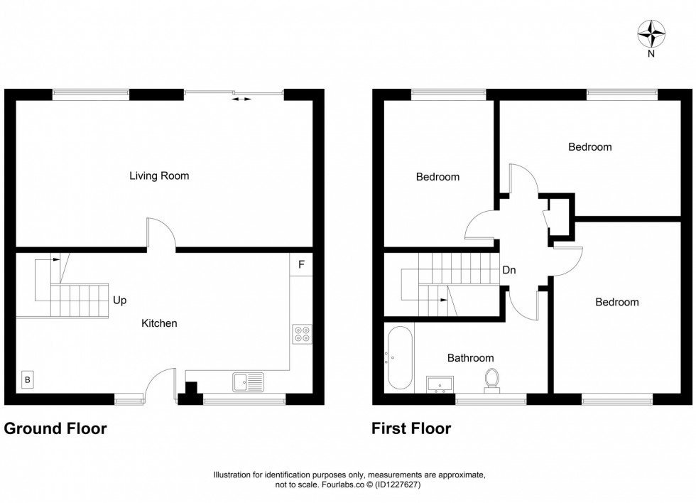 Floorplan for Cluny Place, Glenrothes, KY7