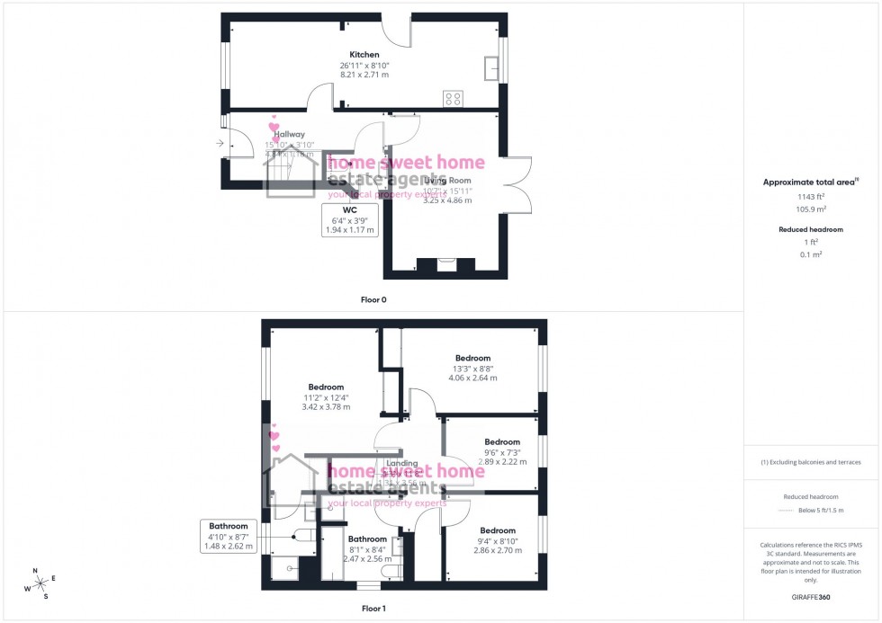 Floorplan for Dunvegan Place, Inverness, IV3