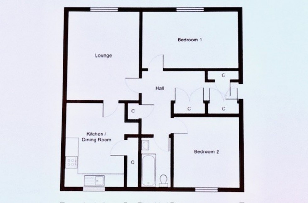 Floorplan for Mercer Place, Dunfermline, KY11