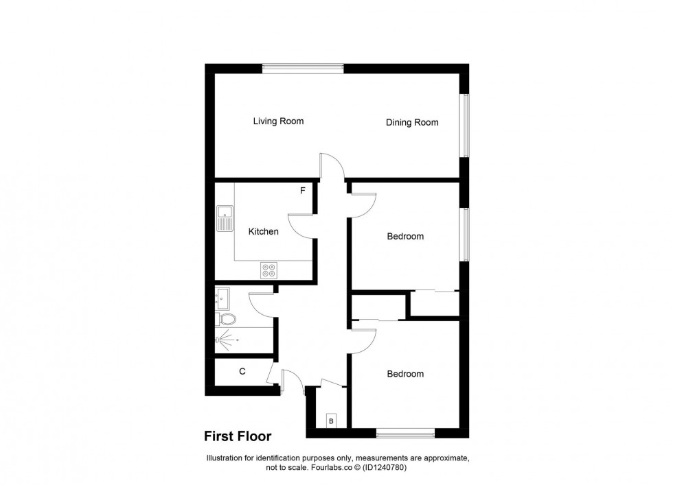 Floorplan for Kinclaven Gardens, Glenrothes, KY7