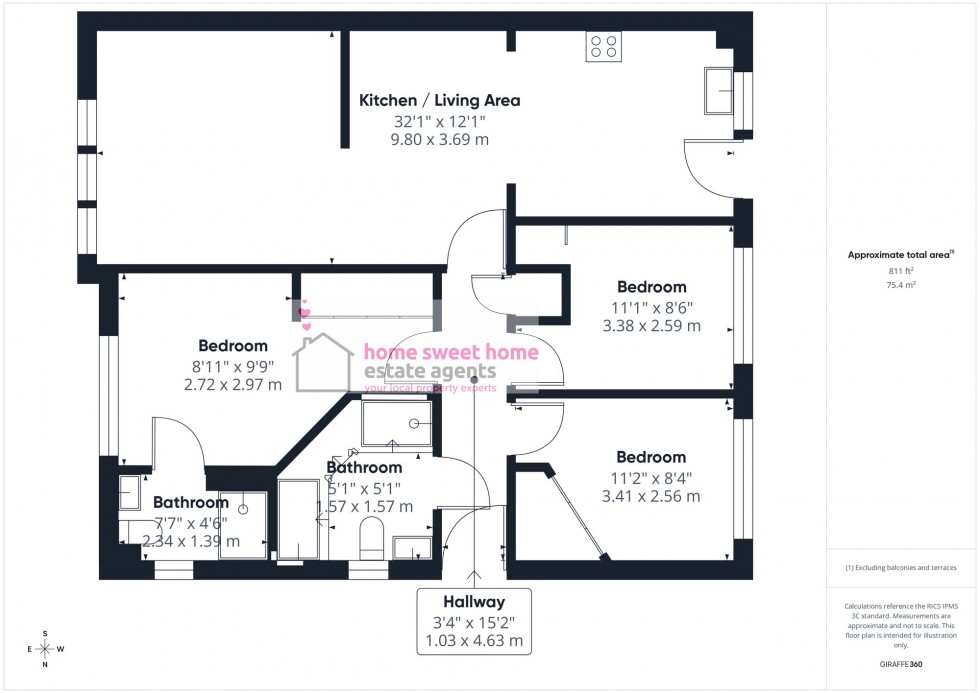 Floorplan for Holm Farm Road, Culduthel, IV2