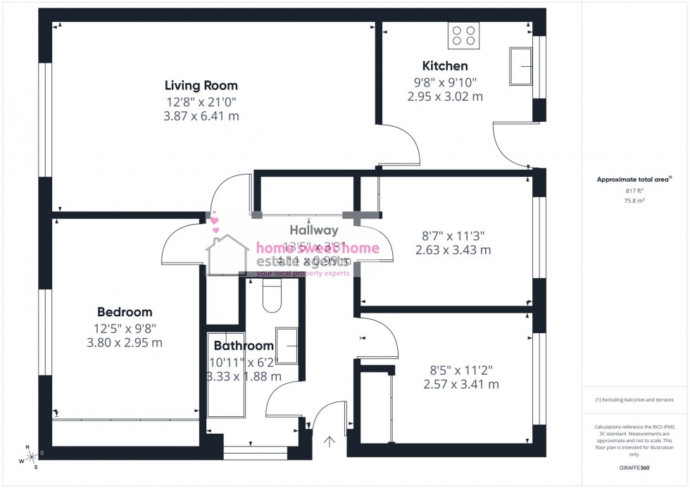 Floorplan for Leachkin Avenue, Inverness, IV3