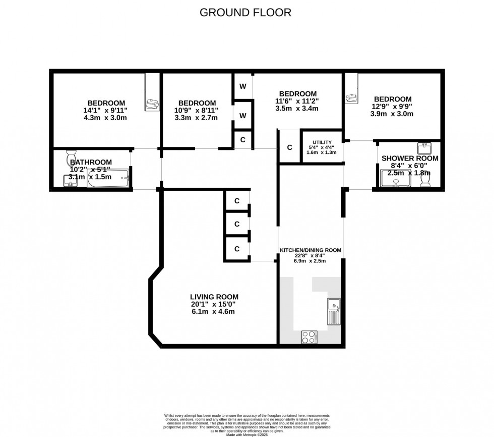 Floorplan for Scorguie Road, Inverness, IV3