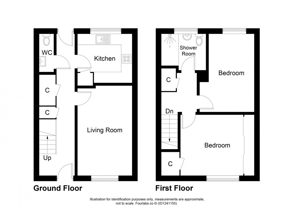 Floorplan for Tantallon Court, Glenrothes, KY7