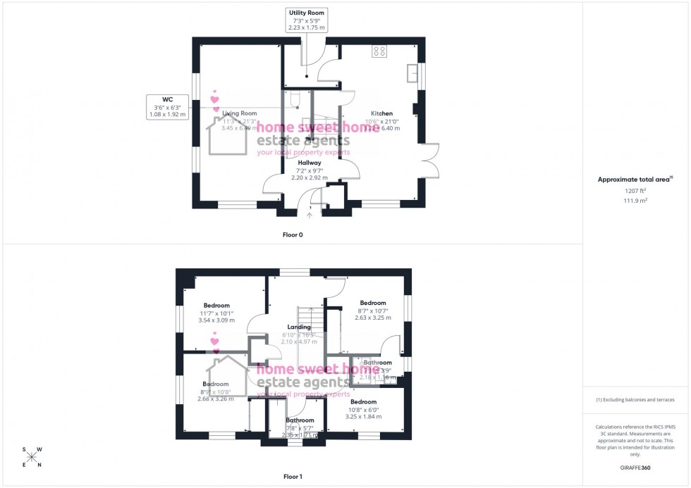 Floorplan for Stuart Grove, Stratton, IV2