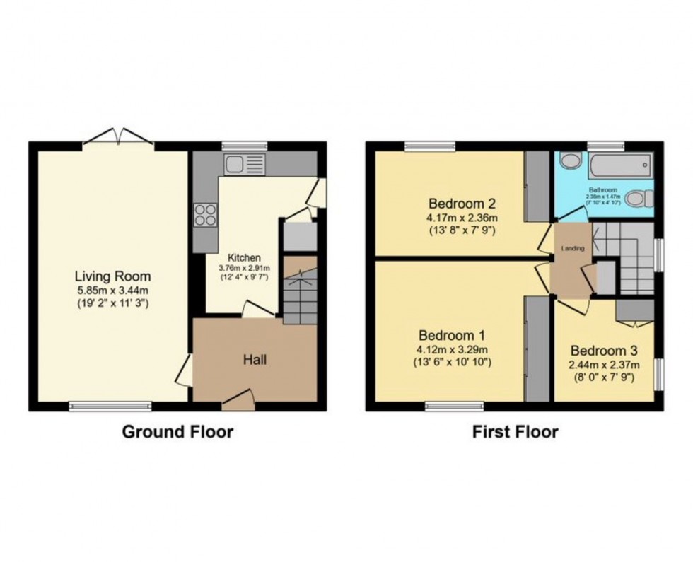 Floorplan for Wilson Street, Blairhall, KY12