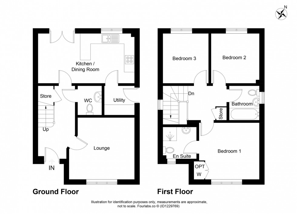 Floorplan for Rosslyn Wynd, Kirkcaldy, KY1