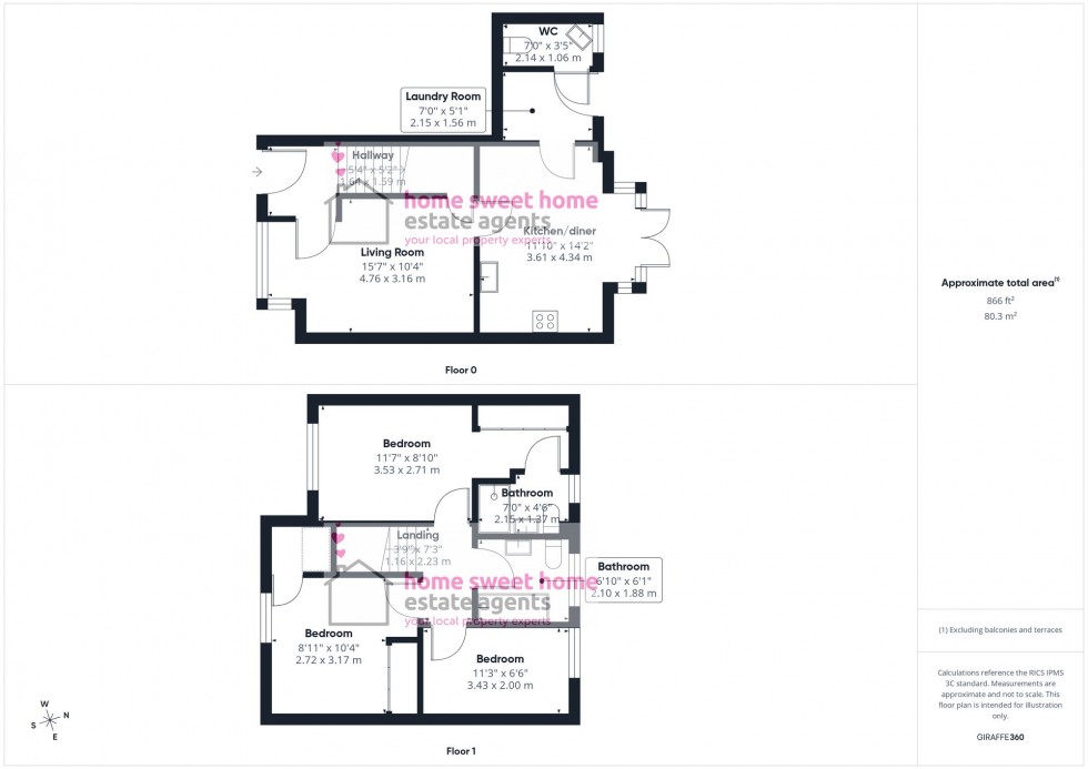 Floorplan for Inverlochy Crescent, Inverness, IV2