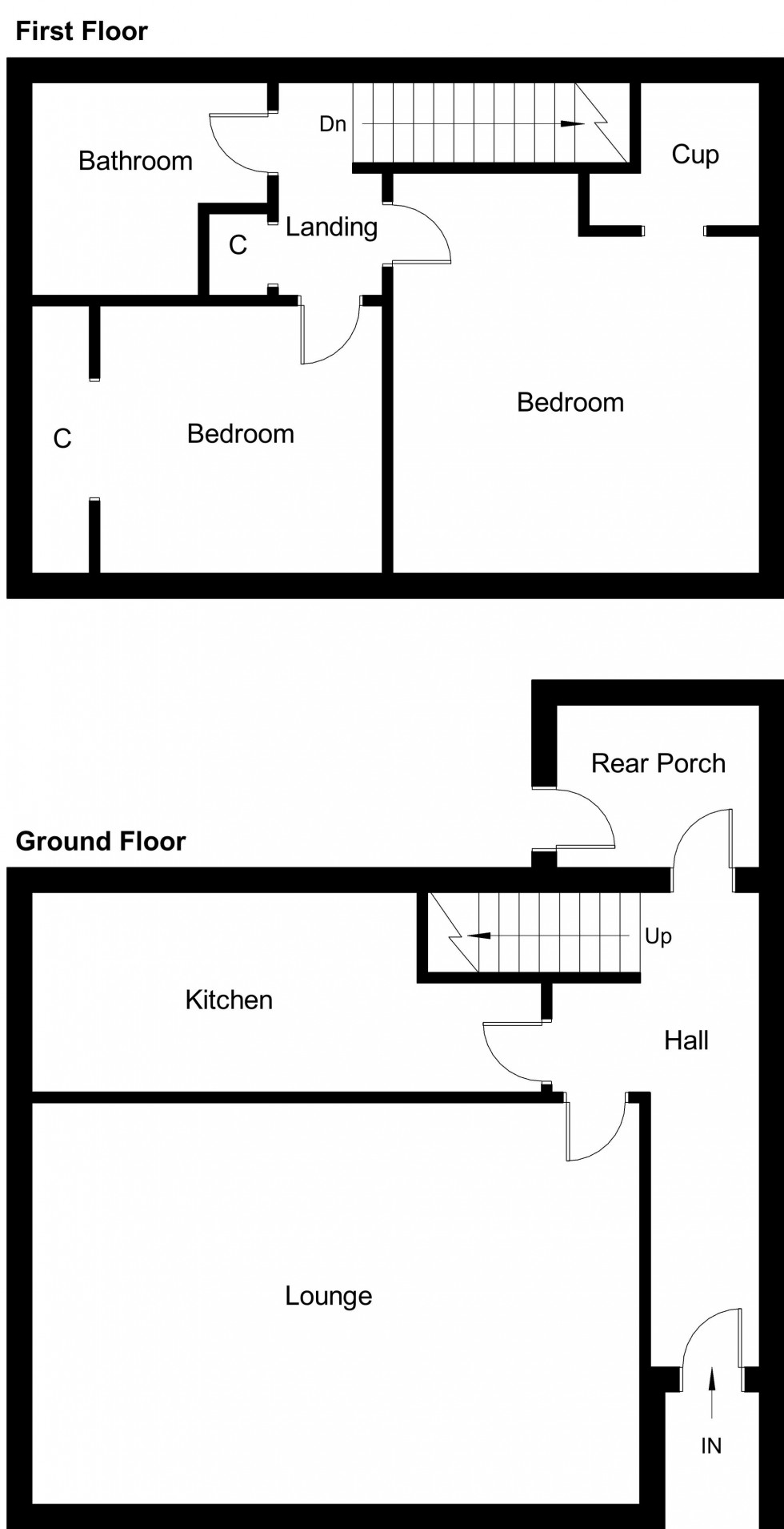 Floorplan for Elgin Drive, Glenrothes, KY6