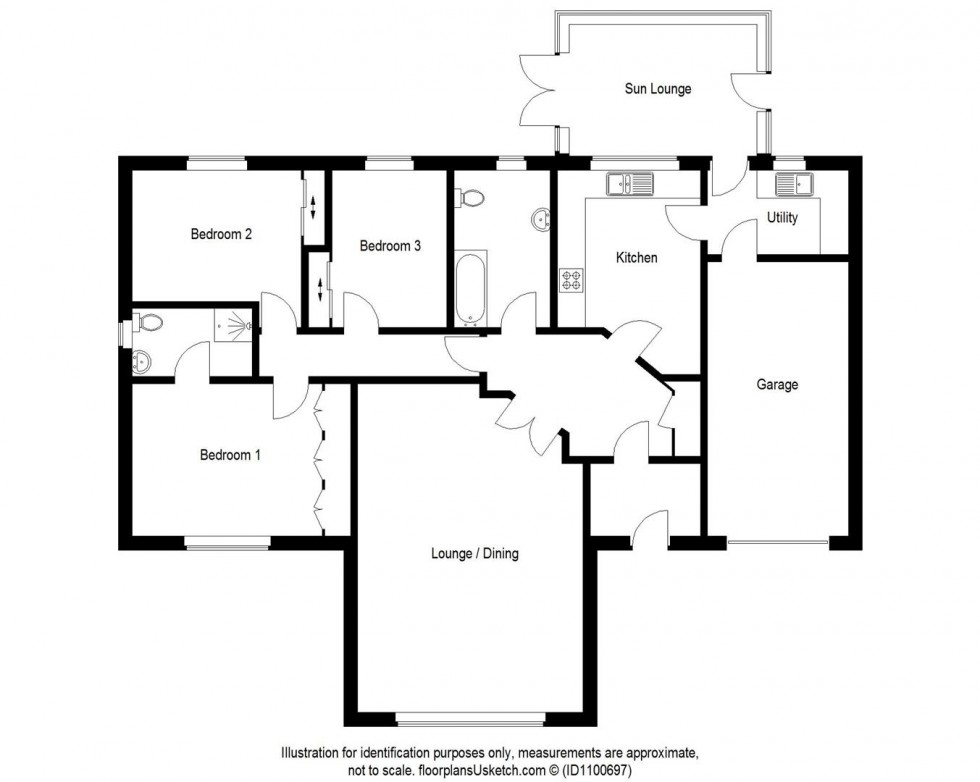 Floorplan for Seafield Crescent, Kirkcaldy