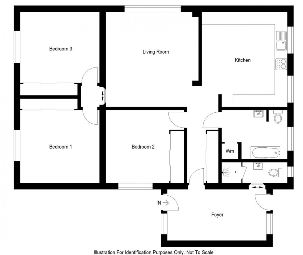 Floorplan for Rosewell Drive, Lochore