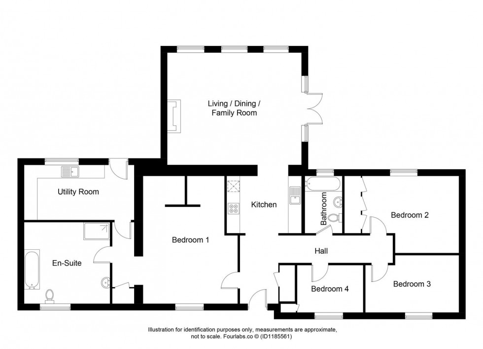 Floorplan for Glamis Avenue, Glenrothes