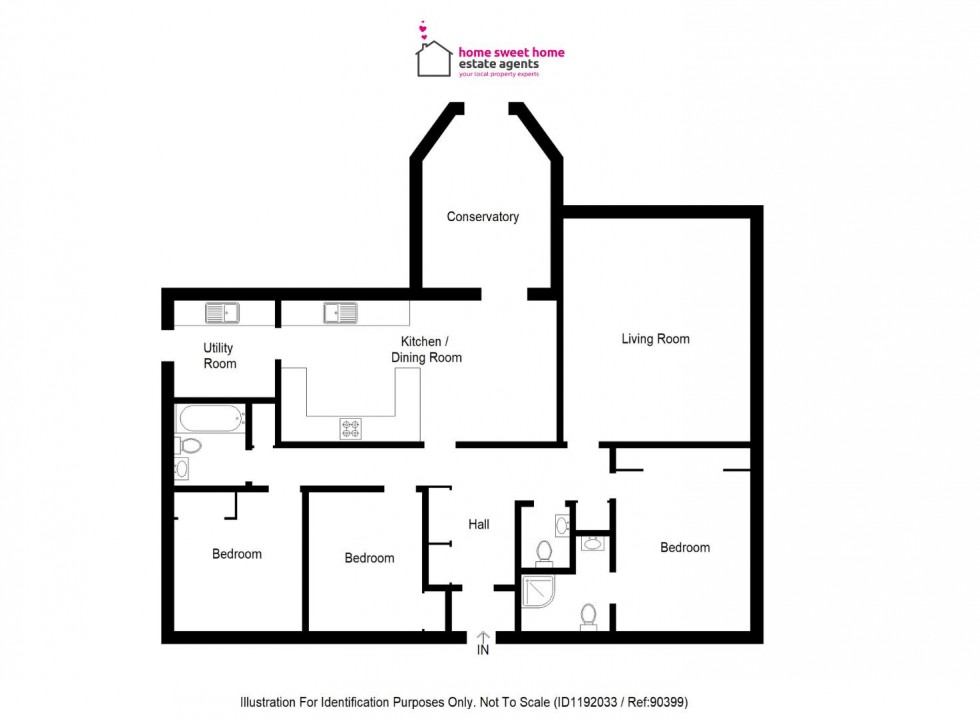Floorplan for Inshes View, Westhill, Inverness