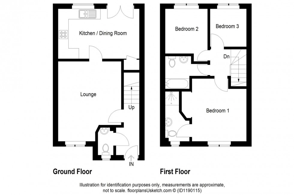Floorplan for Rosslyn Wynd, Kirkcaldy