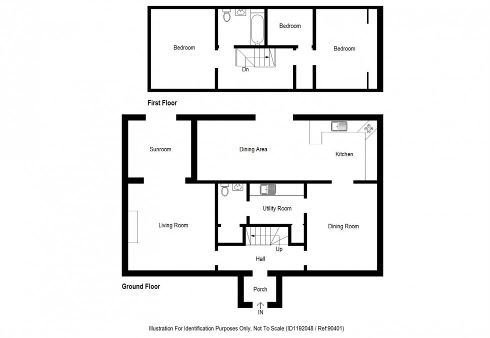 Floorplan for Stuart Street, Ardersier, Inverness