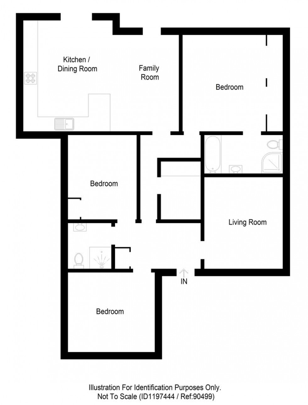 Floorplan for Laggan Road, Lochardil, Inverness