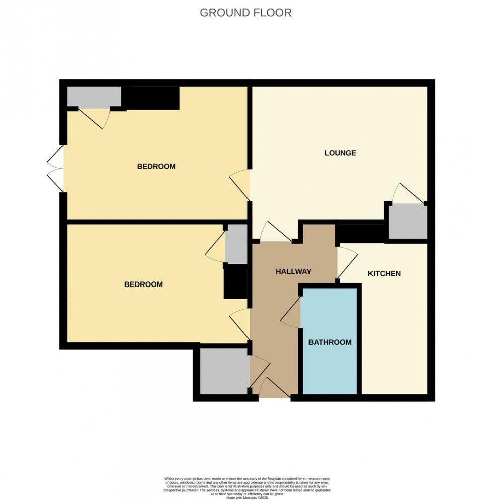 Floorplan for Millburn Avenue, Coaltown, Glenrothes