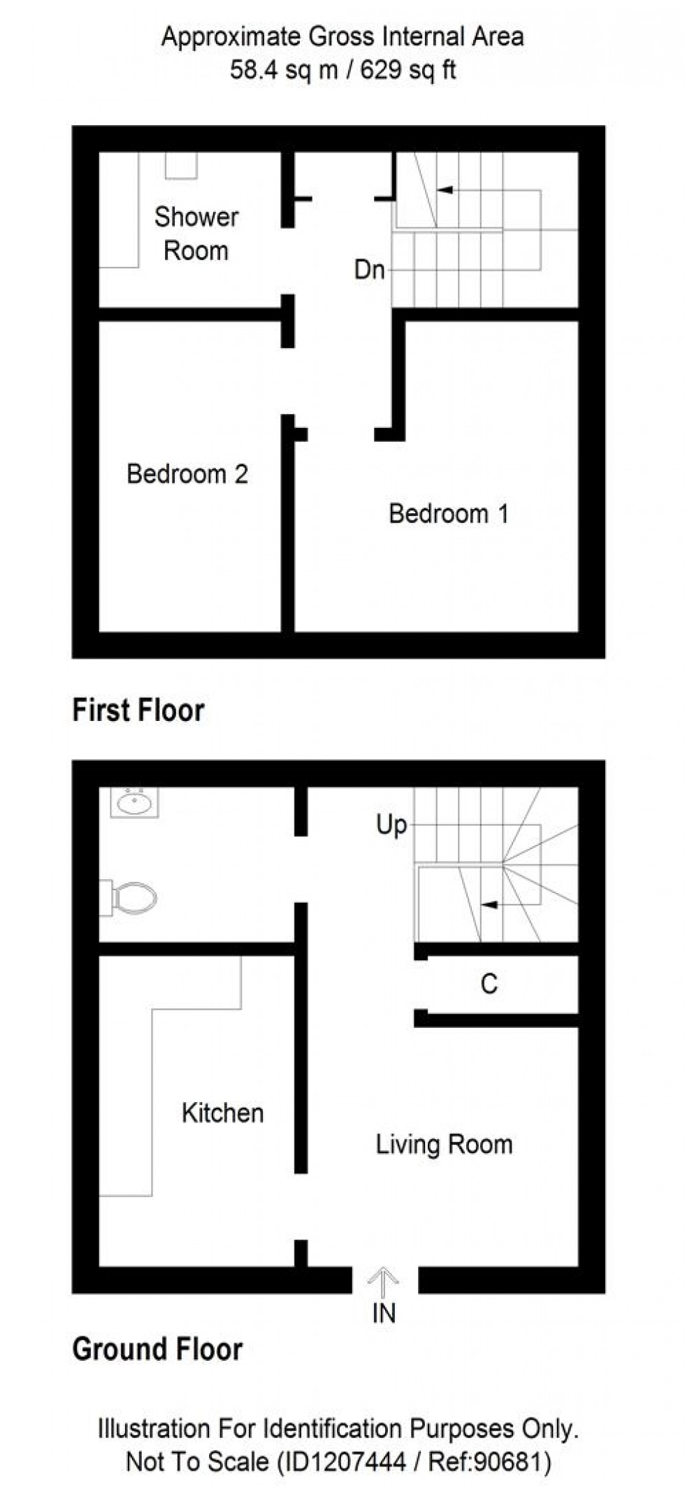 Floorplan for Spey Avenue, Inverness