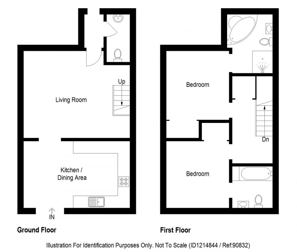 Floorplan for Inshes Mews, Inverness, IV2 5HY