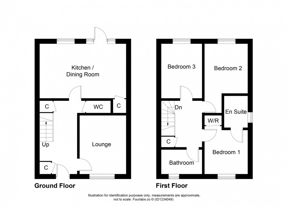 Floorplan for Boreland Crescent, Kirkcaldy, KY1