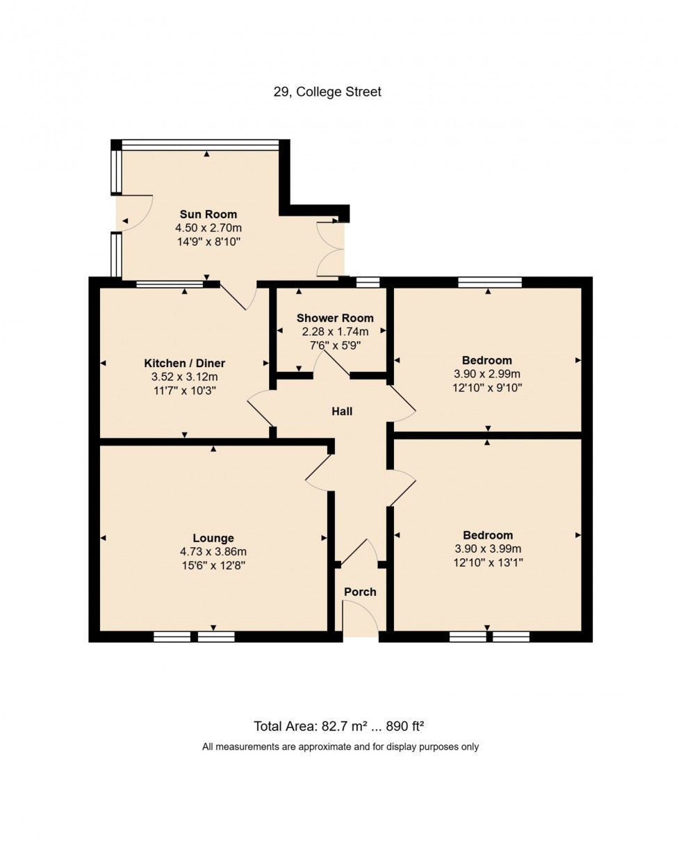 Floorplan for College Street, Buckhaven, KY8