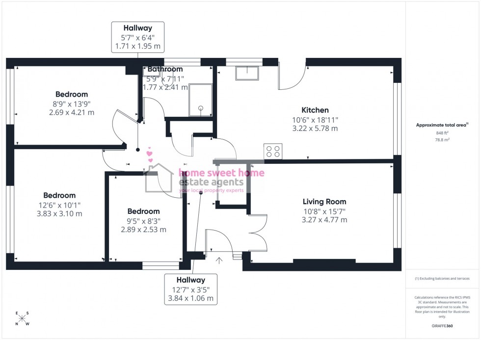 Floorplan for Morlich Crescent, Nairn, IV12