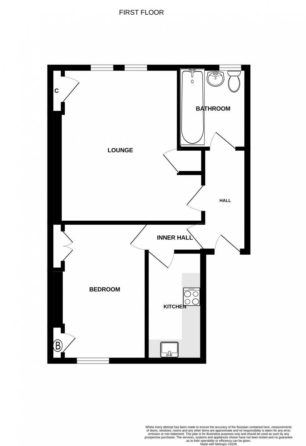 Floorplan for Viceroy Street, Kirkcaldy, KY2