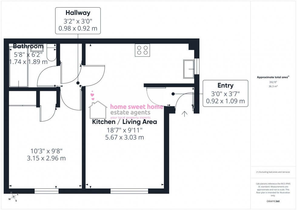 Floorplan for Fergus Court, Inverness, IV3