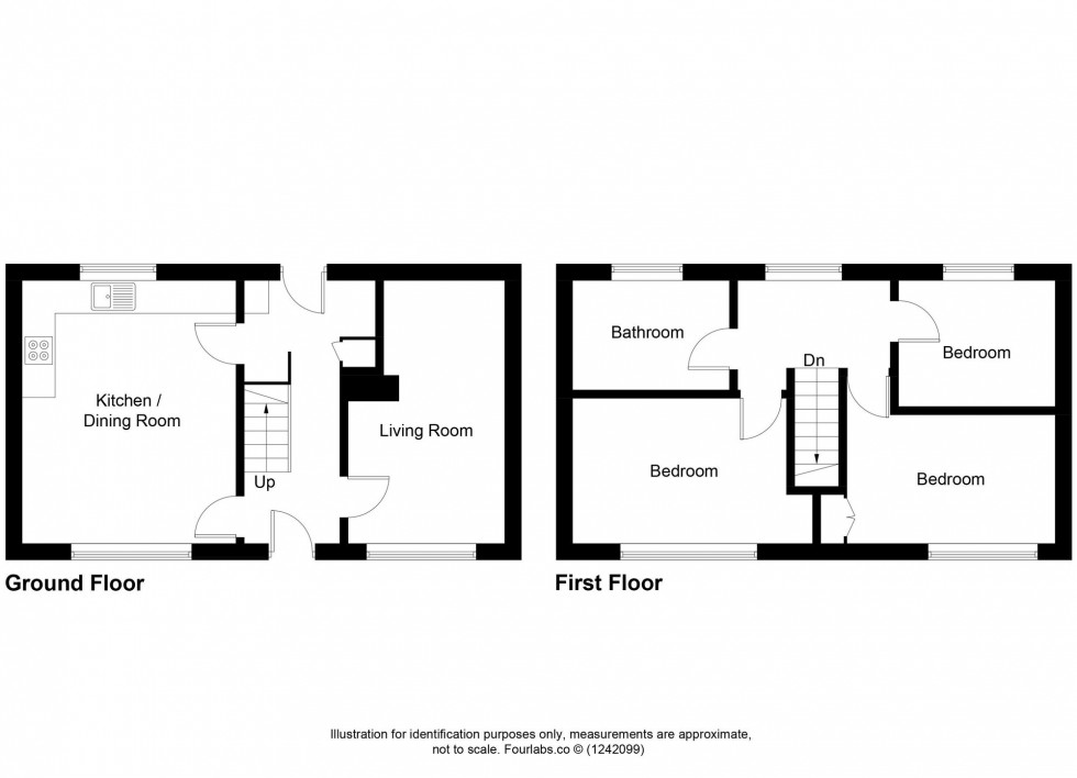 Floorplan for Minto Crescent, Glenrothes, KY6