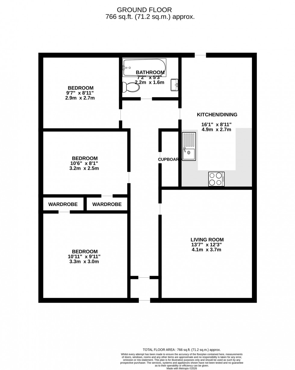 Floorplan for Braeface Park, Alness, IV17