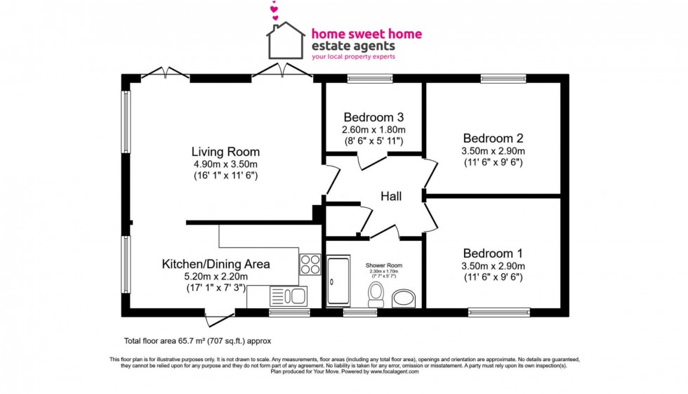 Floorplan for The Green Man Cabin, Balnain, IV63