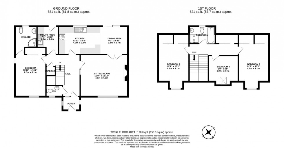 Floorplan for Wood-Side, Drumnadrochit, IV63