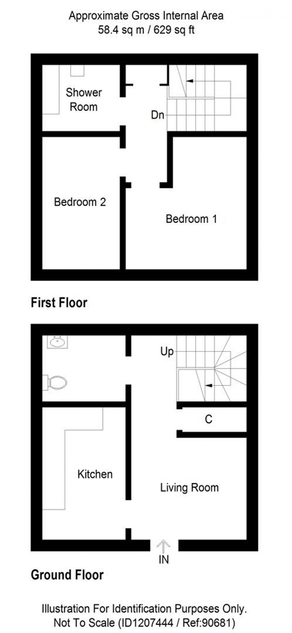 Floorplan for Spey Avenue, Inverness, IV2