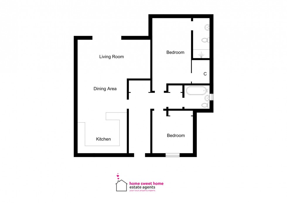 Floorplan for Bridgefield Gardens, Ardersier, IV2