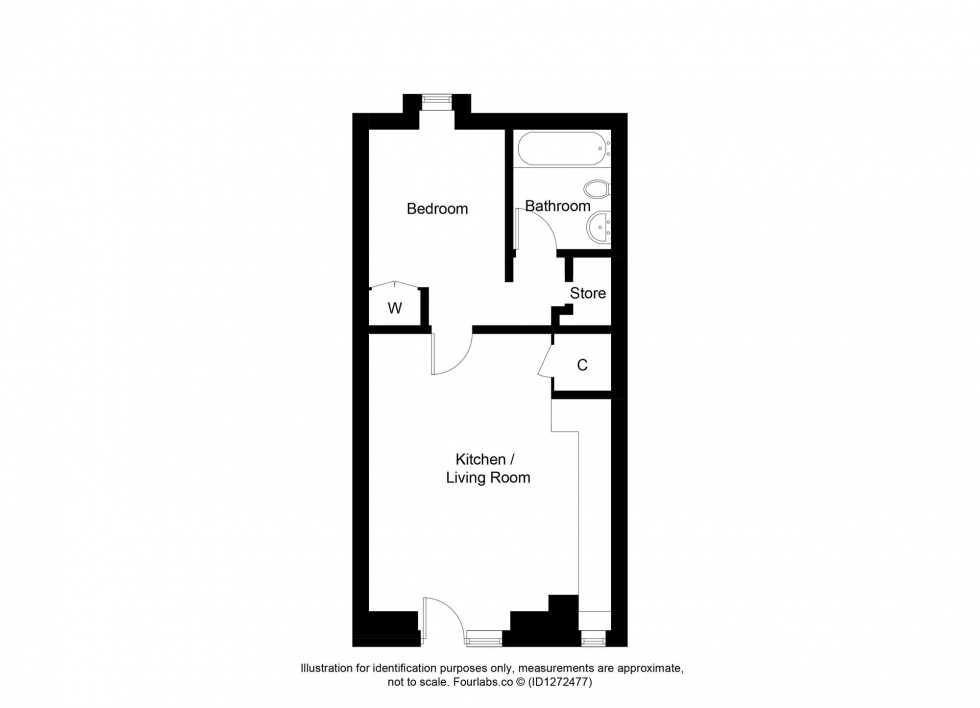 Floorplan for High Street, Methil, KY8