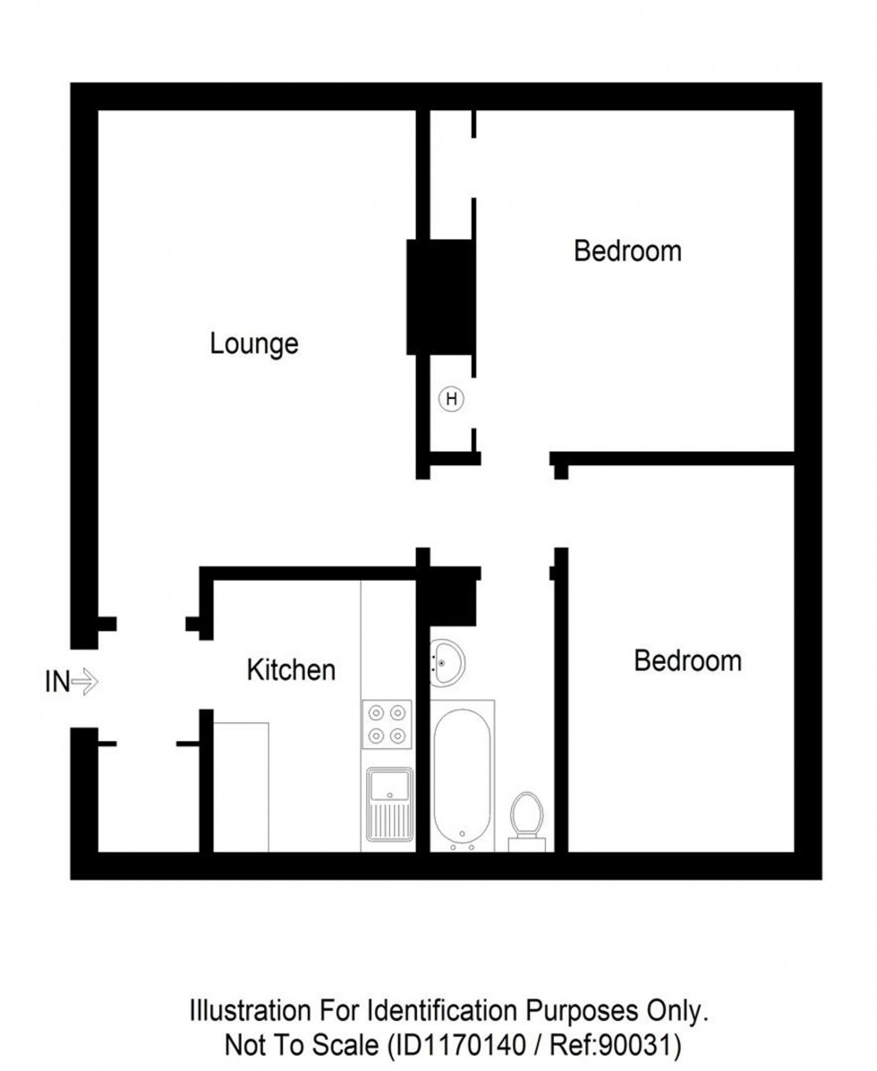 Floorplan for Bught Drive, Inverness, IV3