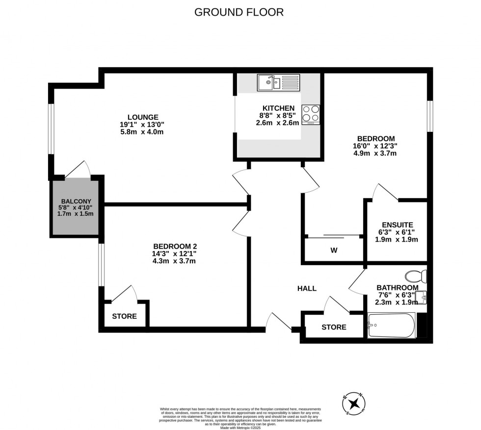 Floorplan for Dunain Square, Inverness, IV3