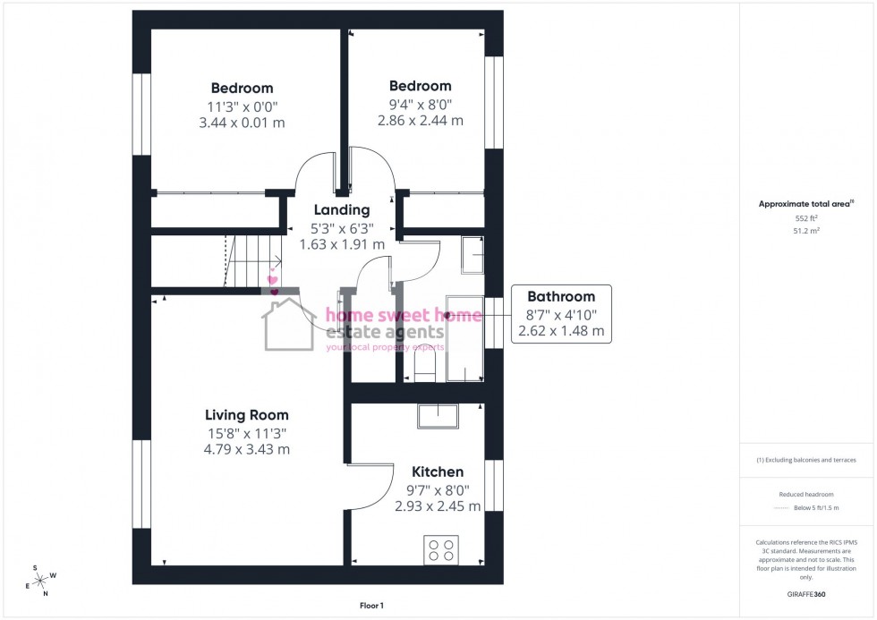 Floorplan for Castle Heather Drive, Inverness, IV2