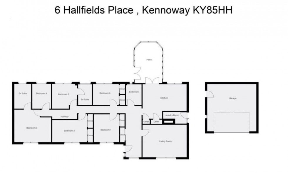 Floorplan for Hallfields Place, Kennoway, KY8