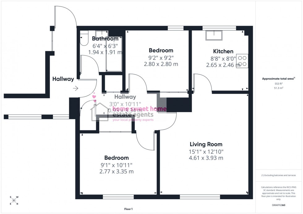Floorplan for Alltan Court, Culloden, IV2