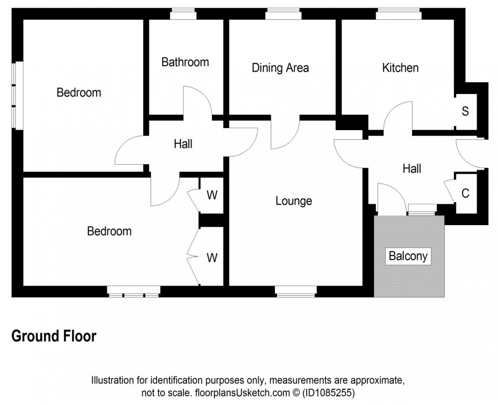Floorplan for Laurel Gardens, Glenrothes, KY7
