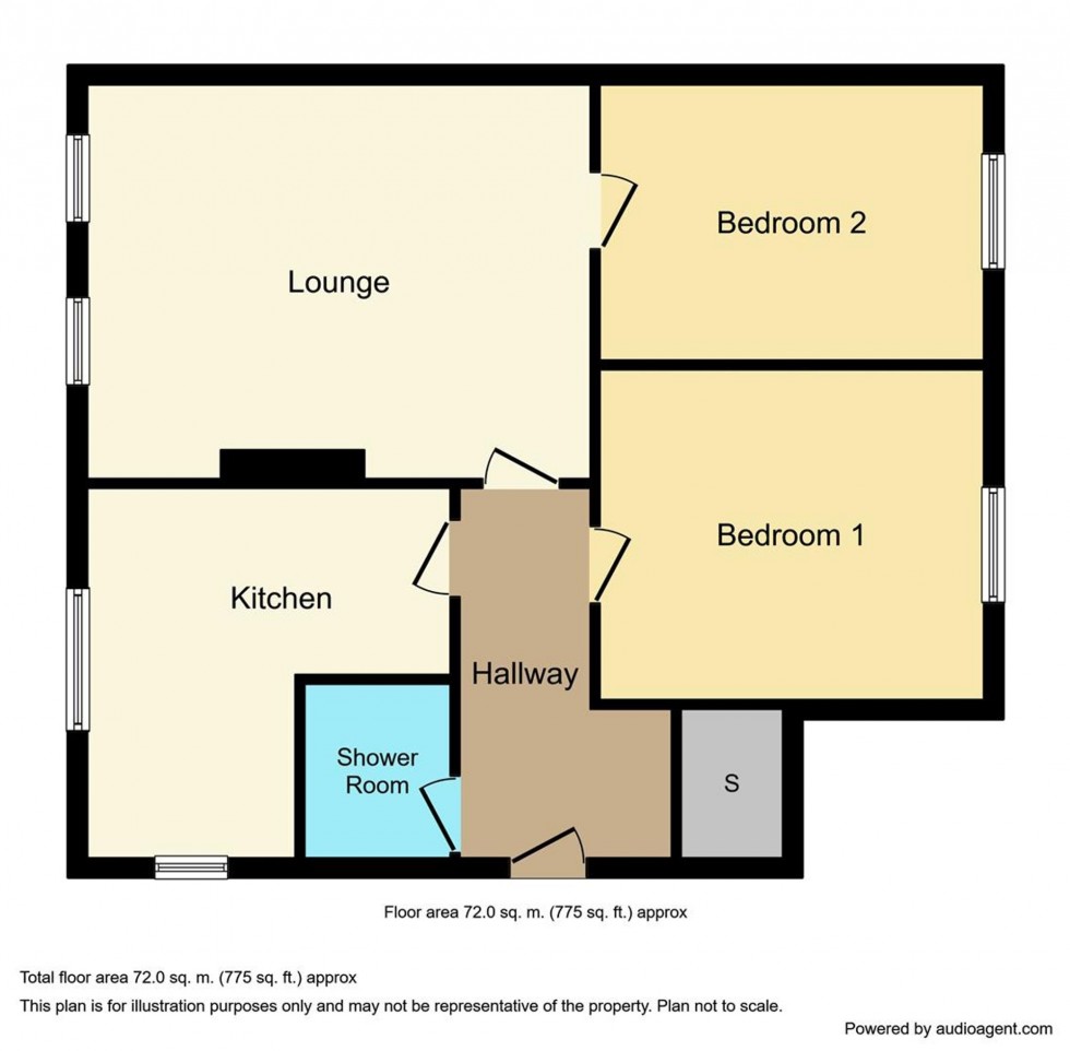 Floorplan for Massereene Road, Kirkcaldy, KY2