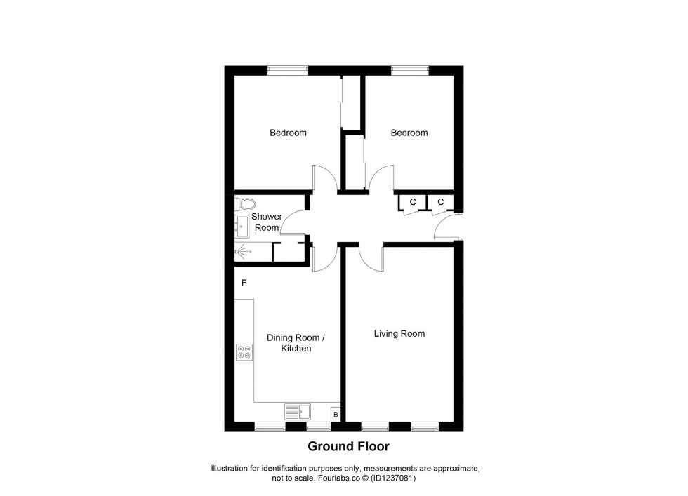 Floorplan for Canon Byrne Glebe, Kirkcaldy, KY1