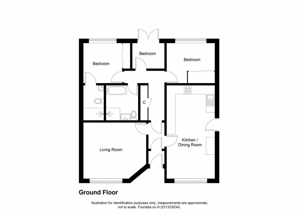 Floorplan for Auchavan Gardens, Glenrothes, KY7