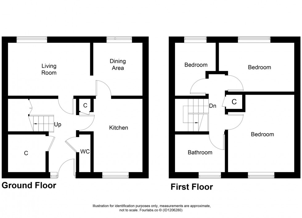 Floorplan for Cluny Place, Glenrothes, KY7