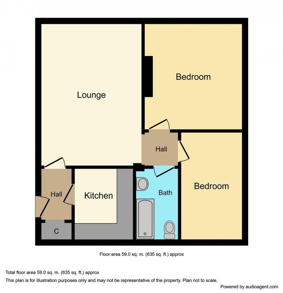 Floorplan for Drynie Terrace, Inverness, IV2